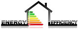 Energy Efficiency - Symbol in the Shape of House