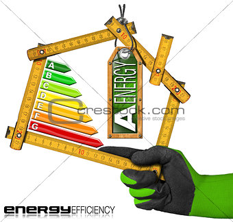 Energy Efficiency A - Ruler in the Shape of House