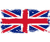 Threadbare flag of Great Britain