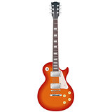 Retro style electric guitar front view