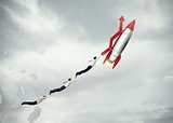 Take-off business success. 3D Rendering