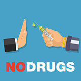 stop drugs concept