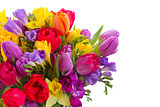 bouquet of bright spring flowers
