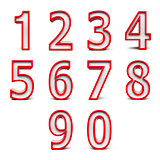 Red numbers set #2