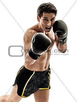 boxer boxing kickboxing muay thai kickboxer man