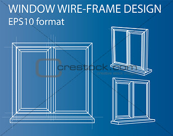 Design and manufacture of windows. Vector