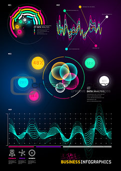 business infographic statistic charts
