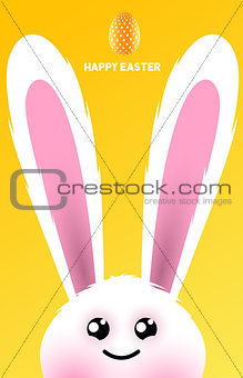 A happy easter bunny rabbit character