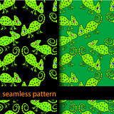 seamless pattern with chameleon. vector