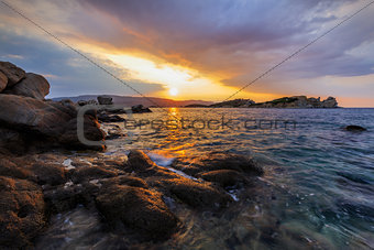 sunrise in Ammouliani Island, Greece