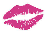 vector lipstick kiss