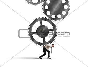 Integration concept with gears system mechanism