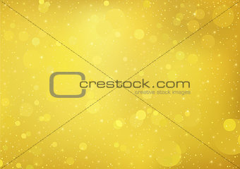 Gold Bokeh Background with Sparkling Effect