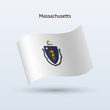 State of Massachusetts flag waving form.