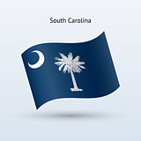 State of South Carolina flag waving form.