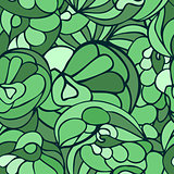 Seamless art pattern green color