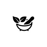 Phytotherapy Icon. Flat Design.