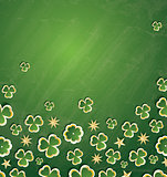 Clover Pattern for St. Patrick's Day with Copy Space.