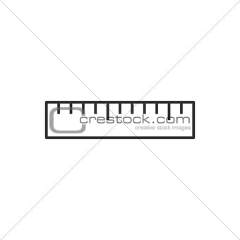 Ruler linear icon