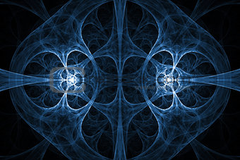 Blue abstract fractal design