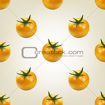 Seamless background of tomato, vector illustration.