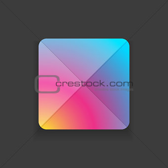 Colorful button vector