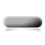 Grey glossy web bar button vector