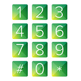 Number set vector square