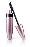 Mascara brush wand applicator tilted pink