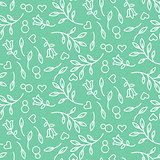 Eight March womens day seamless pattern.