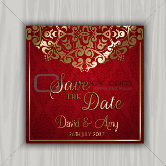 Decorative save the date design