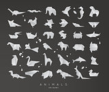Animals origami set
