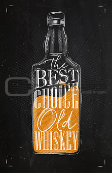 Poster whiskey best choice color