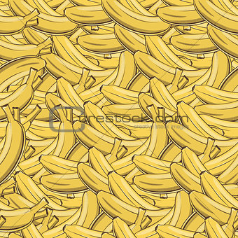 Vintage Banana Seamless Pattern