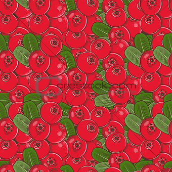 Vintage Cowberry Seamless Pattern