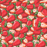 Vintage Strawberry Seamless Pattern