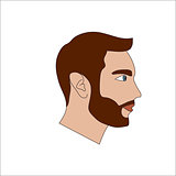 Man with beard icon