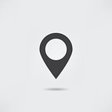 Map pointer gps location icon
