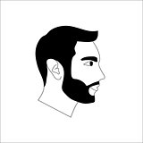 Man with beard icon