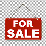 For Sale Sign With Transparent Background