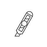 Paper knife linear icon
