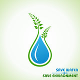 Save earth,water and environment concept