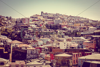 Valparaiso cityscape, Chile