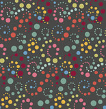 Seamless pattern or texture with colorful polka dots on white background for kids background, blog, web design, scrapbooks, party or baby shower invitations and wedding cards.