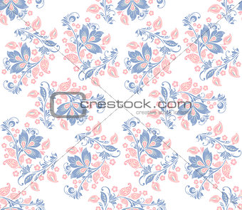 Romantic seamless floral pattern.