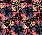 Dandelion flower seamless pattern vector