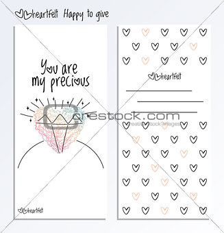 Valentines Day back and fron side card