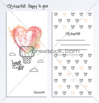 Valentine Day greeting card vector