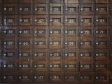 Old Wooden Post office boxes
