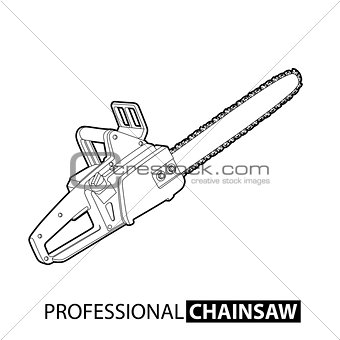 Outline chainsaw